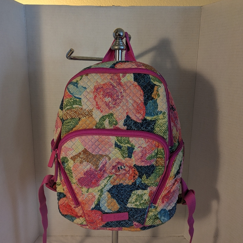 Vera Bradley small backpack Hadley super bloom quilted floral spring 2018